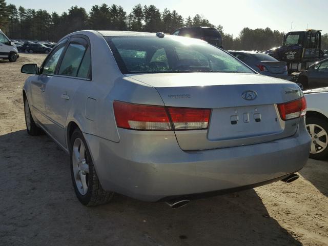 5NPEU46F17H275001 - 2007 HYUNDAI SONATA SE GRAY photo 3