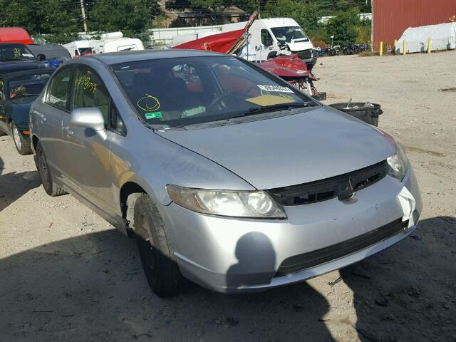 1HGFA16576L007939 - 2006 HONDA CIVIC LX SILVER photo 1