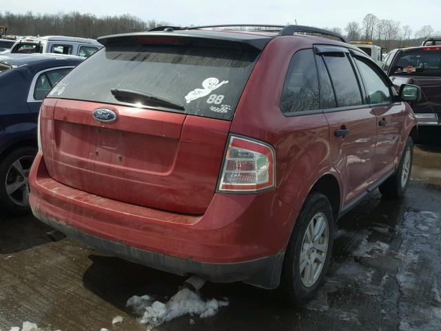 2FMDK36C77BB05251 - 2007 FORD EDGE SE RED photo 4