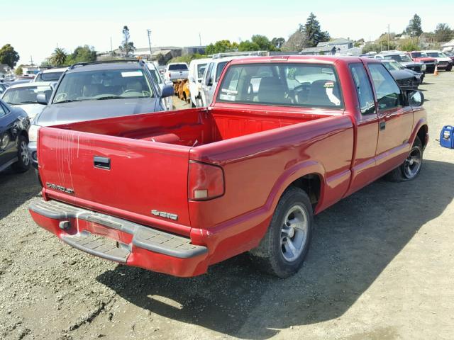 1GCCS1941W8239599 - 1998 CHEVROLET S TRUCK S1 RED photo 4