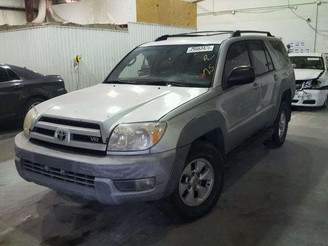 JTEZT14R630002655 - 2003 TOYOTA 4RUNNER SR SILVER photo 2