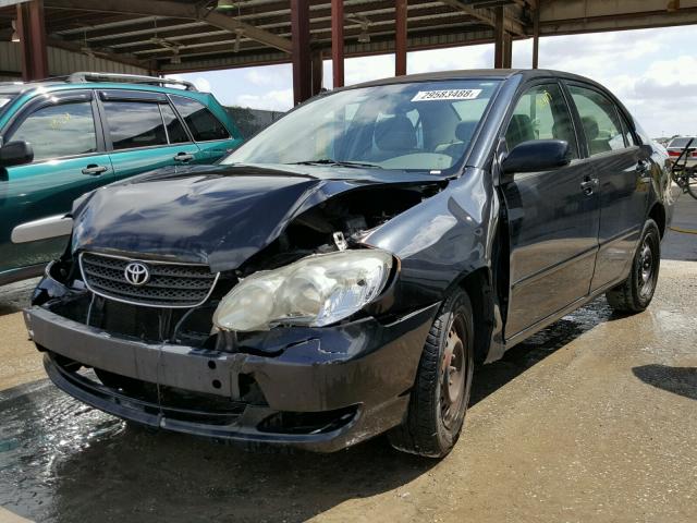 1NXBR32E46Z599104 - 2006 TOYOTA COROLLA CE BLACK photo 2