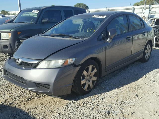 19XFA15529E019817 - 2009 HONDA CIVIC LX GRAY photo 2