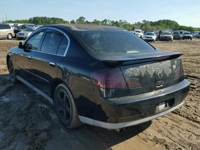 JNKCV51E73M022580 - 2003 INFINITI G35 BLACK photo 3