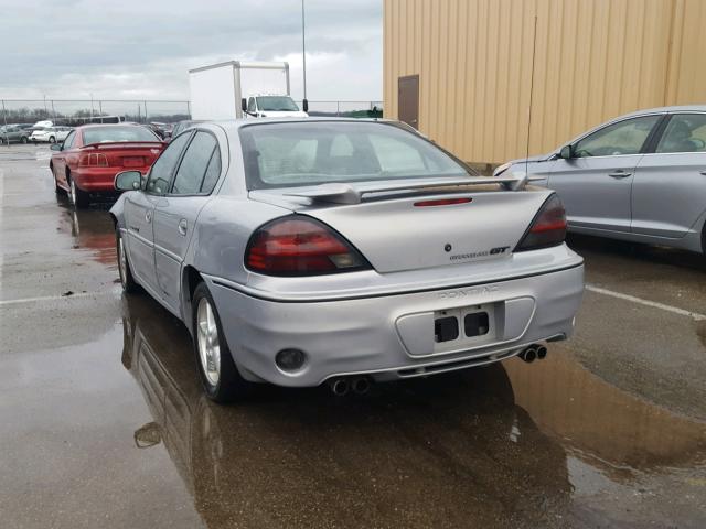 1G2NV52EXYM760913 - 2000 PONTIAC GRAND AM G GRAY photo 3