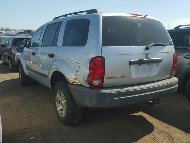 1D4HB38N36F121614 - 2006 DODGE DURANGO SX SILVER photo 3