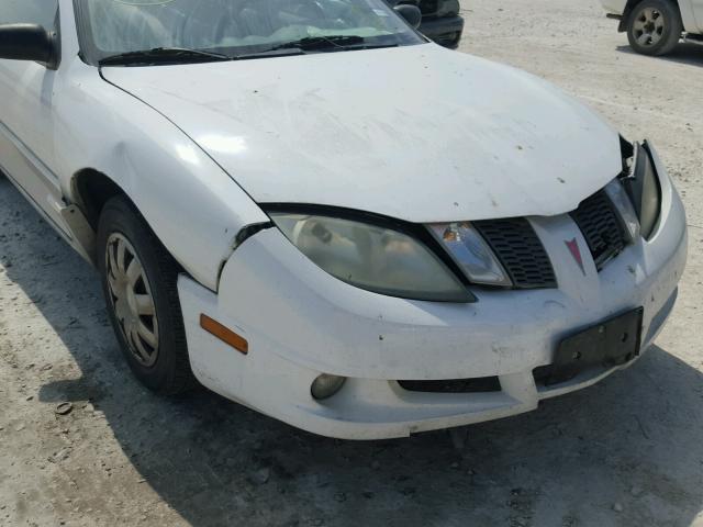 1G2JB12F347150076 - 2004 PONTIAC SUNFIRE WHITE photo 9