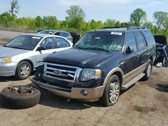 1FMJU1J56EEF50916 - 2014 FORD EXPEDITION BLACK photo 2