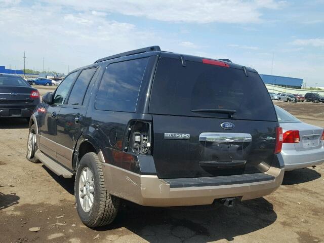 1FMJU1J56EEF50916 - 2014 FORD EXPEDITION BLACK photo 3