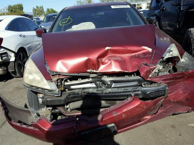 JHMCM56673C085737 - 2003 HONDA ACCORD EX MAROON photo 9