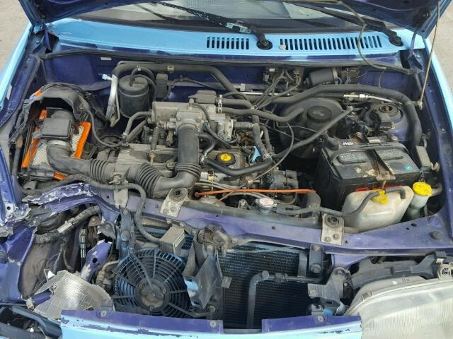 KNJLT05H5V6223638 - 1997 FORD ASPIRE BLUE photo 7