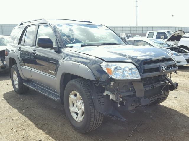 JTEBU14R730004638 - 2003 TOYOTA 4RUNNER SR BLACK photo 1