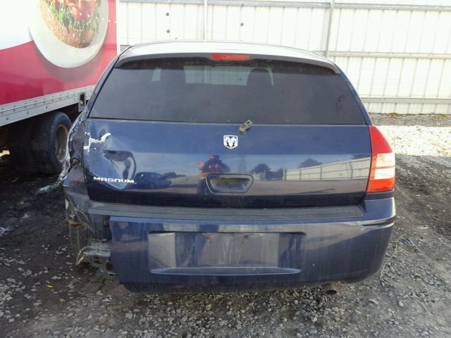 2D4FV48T75H554756 - 2005 DODGE MAGNUM SE BLUE photo 9