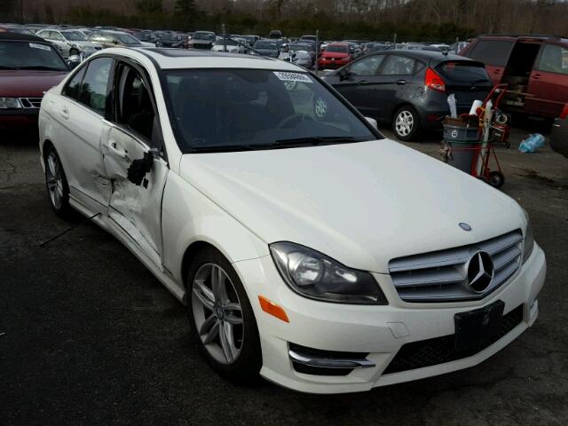 WDDGF8BB0CR201641 - 2012 MERCEDES-BENZ C 300 4MAT WHITE photo 1