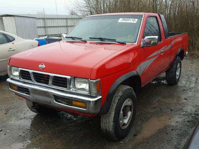 1N6HD16Y6RC346766 - 1994 NISSAN TRUCK KING RED photo 2