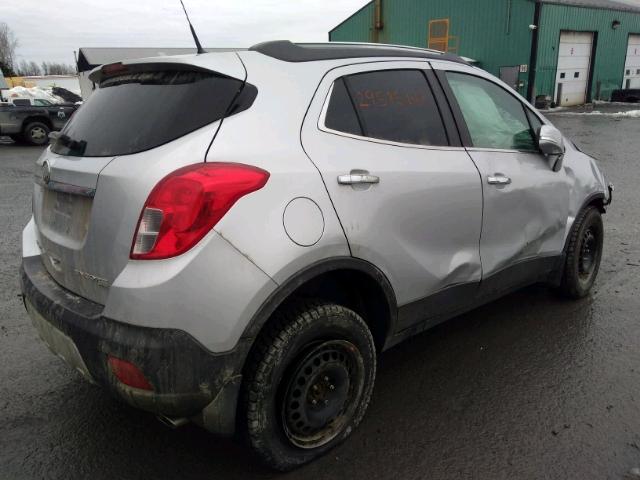 KL4CJESB0EB688612 - 2014 BUICK ENCORE SILVER photo 4