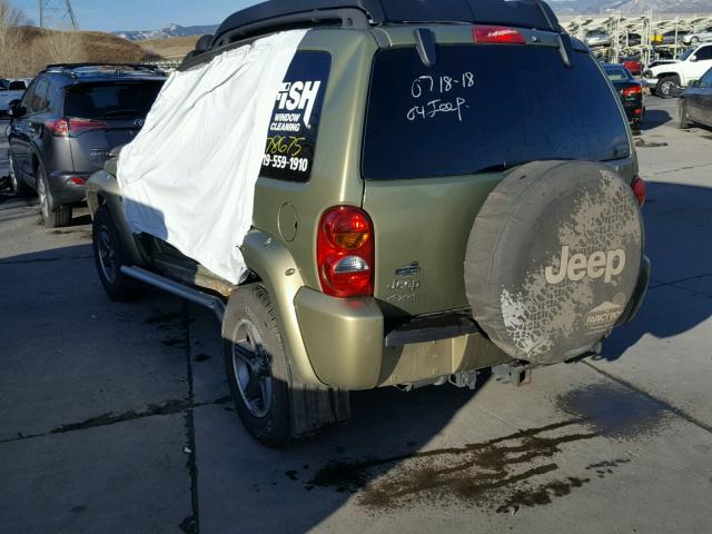 1J4GL38K14W188814 - 2004 JEEP LIBERTY RE GREEN photo 3