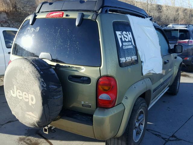 1J4GL38K14W188814 - 2004 JEEP LIBERTY RE GREEN photo 4
