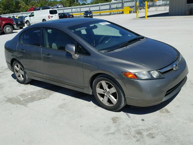 1HGFA16846L149868 - 2006 HONDA CIVIC EX SILVER photo 1