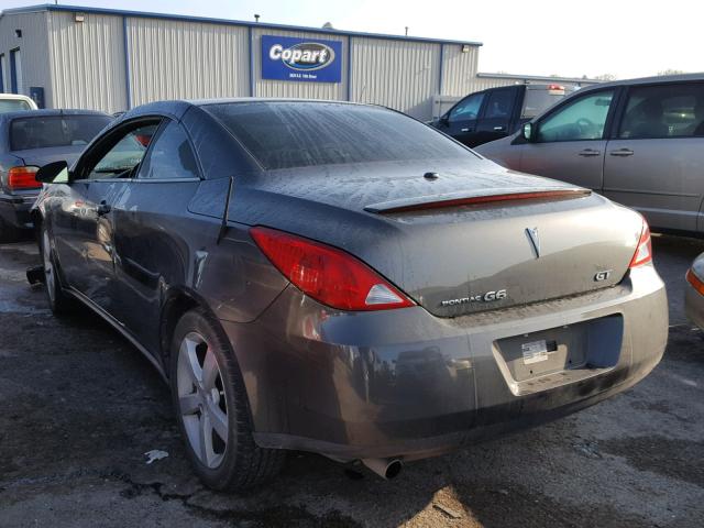 1G2ZH35N274123666 - 2007 PONTIAC G6 GT GRAY photo 3