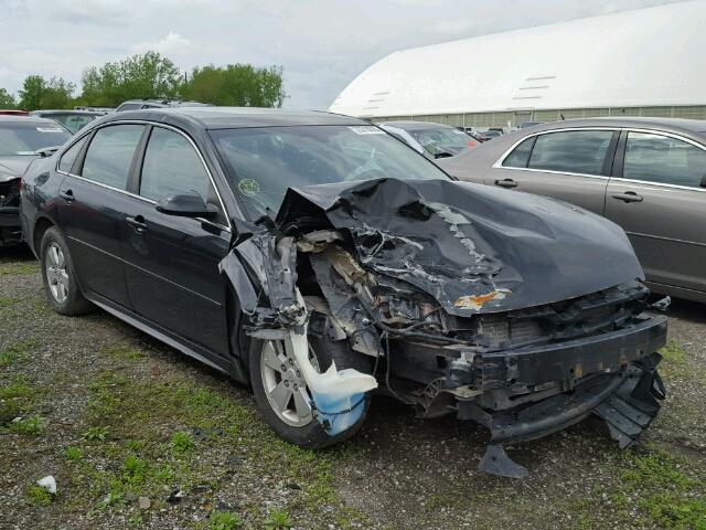 2G1WB5EK3A1245126 - 2010 CHEVROLET IMPALA LT BLACK photo 1