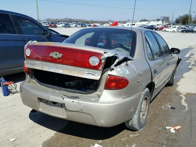 1G1JC52F347221477 - 2004 CHEVROLET CAVALIER GOLD photo 4