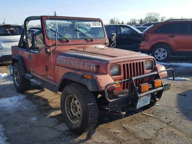 2BCHL81K1HB504335 - 1987 JEEP WRANGLER S RED photo 1