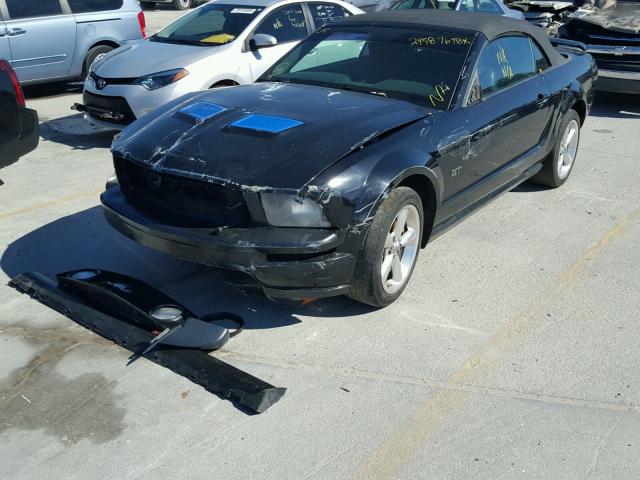 1ZVHT85HX75278602 - 2007 FORD MUSTANG GT BLACK photo 2