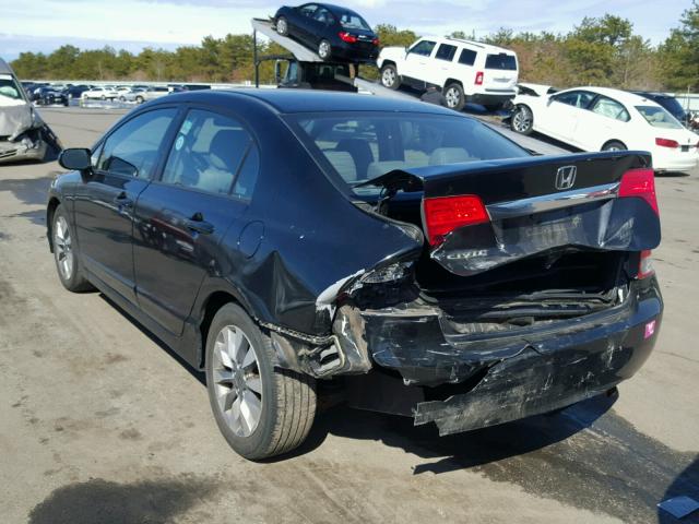 2HGFA16959H509868 - 2009 HONDA CIVIC EXL 黑色 照片 3