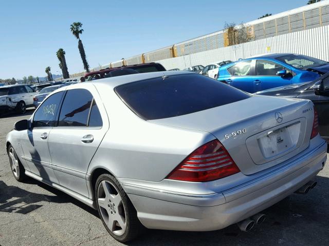 WDBNG75JX4A396268 - 2004 MERCEDES-BENZ S 500 SILVER photo 3