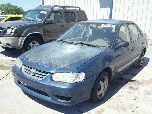 2T1BR12E31C510346 - 2001 TOYOTA COROLLA CE BLUE photo 2