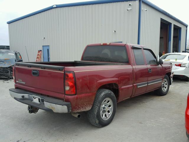 1GCEC19Z56Z269359 - 2006 CHEVROLET SILVERADO MAROON photo 4