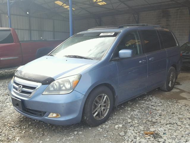 5FNRL38897B035142 - 2007 HONDA ODYSSEY TO BLUE photo 2