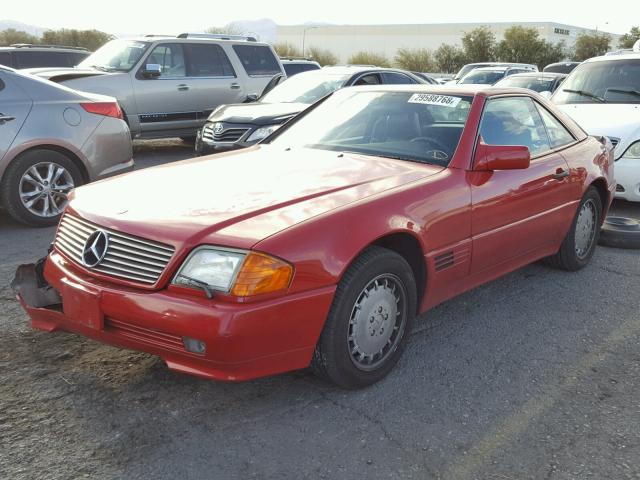 WDBFA61E7NF044603 - 1992 MERCEDES-BENZ 300 SL RED photo 2