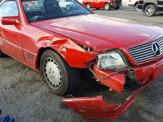 WDBFA61E7NF044603 - 1992 MERCEDES-BENZ 300 SL RED photo 9