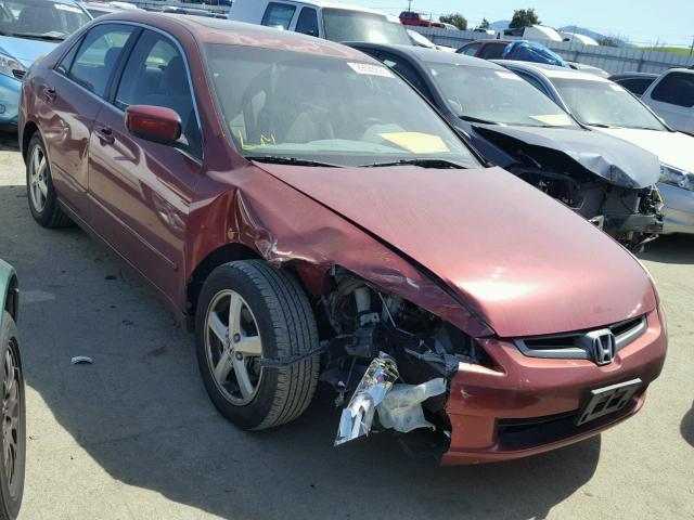 JHMCM56784C035066 - 2004 HONDA ACCORD EX BURGUNDY photo 1