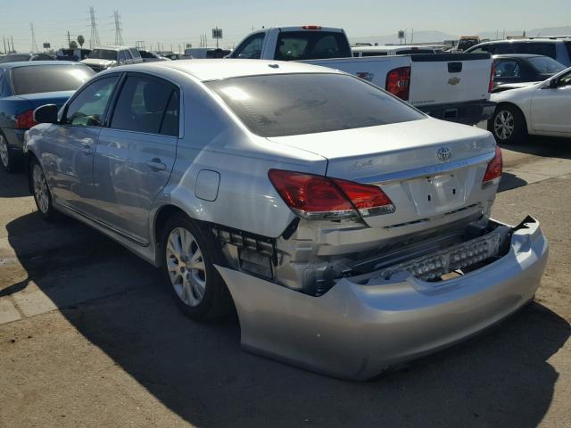 4T1BK3DB5BU434423 - 2011 TOYOTA AVALON BAS SILVER photo 3