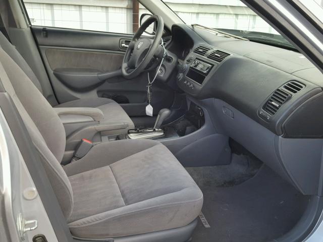 2HGES16553H605108 - 2003 HONDA CIVIC LX SILVER photo 5