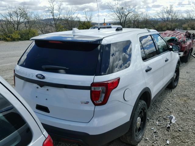 1FM5K8AR7HGB93032 - 2017 FORD EXPLORER P WHITE photo 4