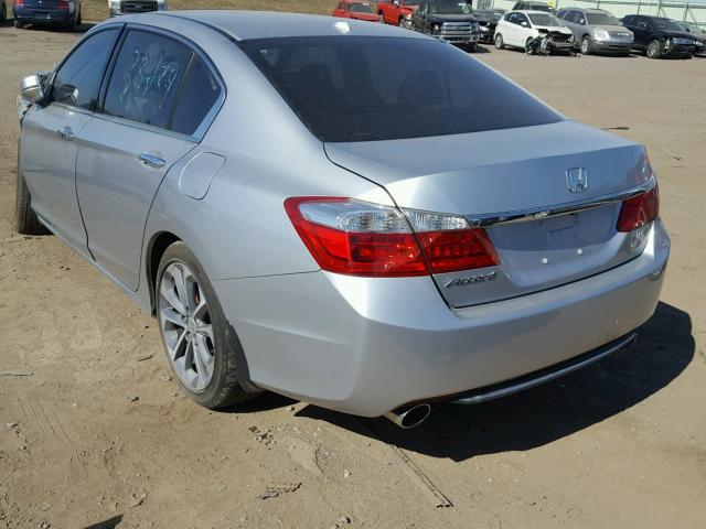 1HGCR3F82FA005710 - 2015 HONDA ACCORD EXL SILVER photo 3