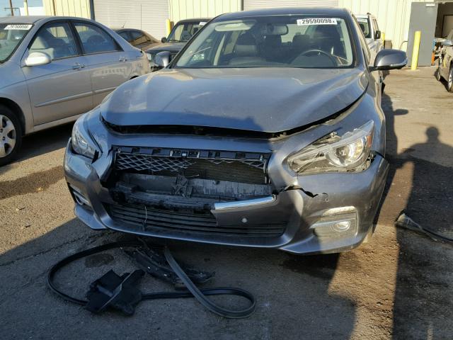JN1BV7AP9FM337592 - 2015 INFINITI Q50 BASE Grafito foto 9