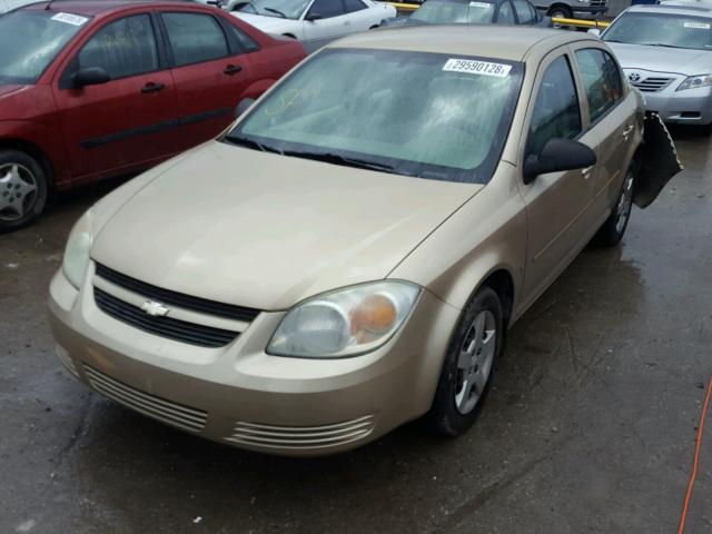 1G1AK55F167612564 - 2006 CHEVROLET COBALT LS GOLD photo 2