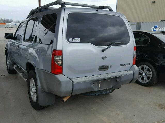 5N1ED28Y91C582675 - 2001 NISSAN XTERRA XE SILVER photo 3