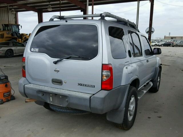 5N1ED28Y91C582675 - 2001 NISSAN XTERRA XE SILVER photo 4