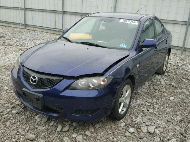 JM1BK32F361434860 - 2006 MAZDA 3 I BLUE photo 2