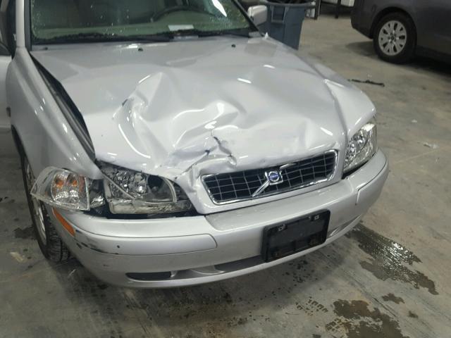 YV1VS27594F041351 - 2004 VOLVO S40 1.9T SILVER photo 9