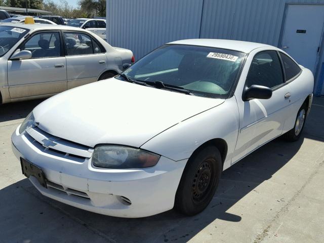 1G1JC12F137135222 - 2003 CHEVROLET CAVALIER WHITE photo 2