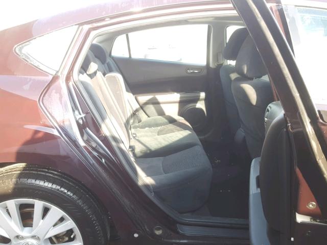 1YVHZ8CH1A5M24147 - 2010 MAZDA 6 I BURGUNDY photo 6