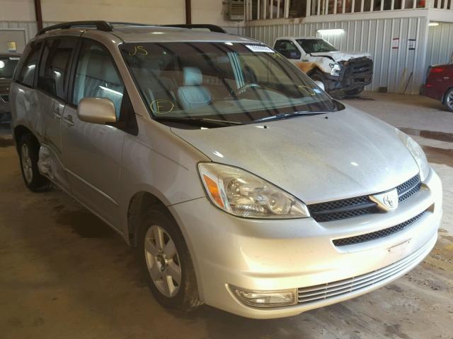 5TDZA22C24S023659 - 2004 TOYOTA SIENNA XLE SILVER photo 1