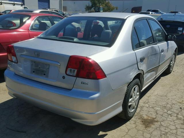 2HGES15195H541916 - 2005 HONDA CIVIC DX SILVER photo 4